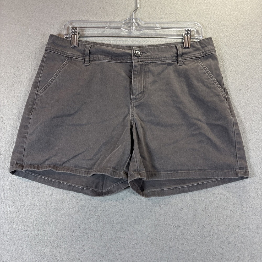 Maurices Chino Shortie Shorts Size 10 Gray Walking